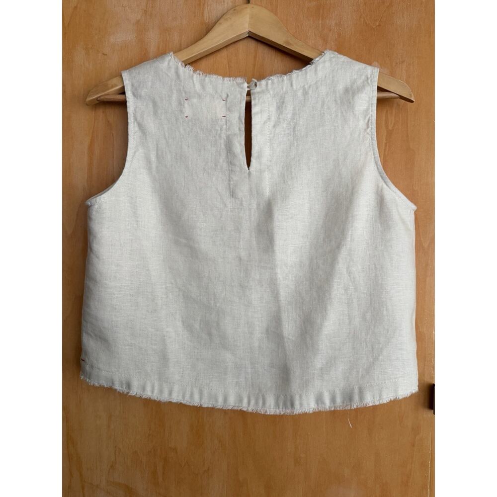 XIRENA Zadig Sleeveless Top Size XS Beige Tan $198 Cropped Lightweight - Picture 5 of 8
